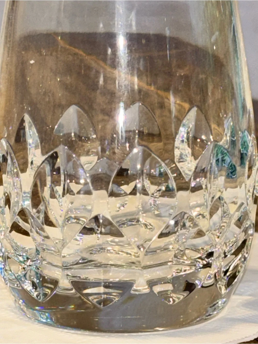 Nachtmann Diamant Crystal Old Fashioned Whiskey Tumbler Heavy Cut Glass